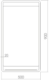 Mixline Зеркало Шарм Бронкс 50 – фотография-2